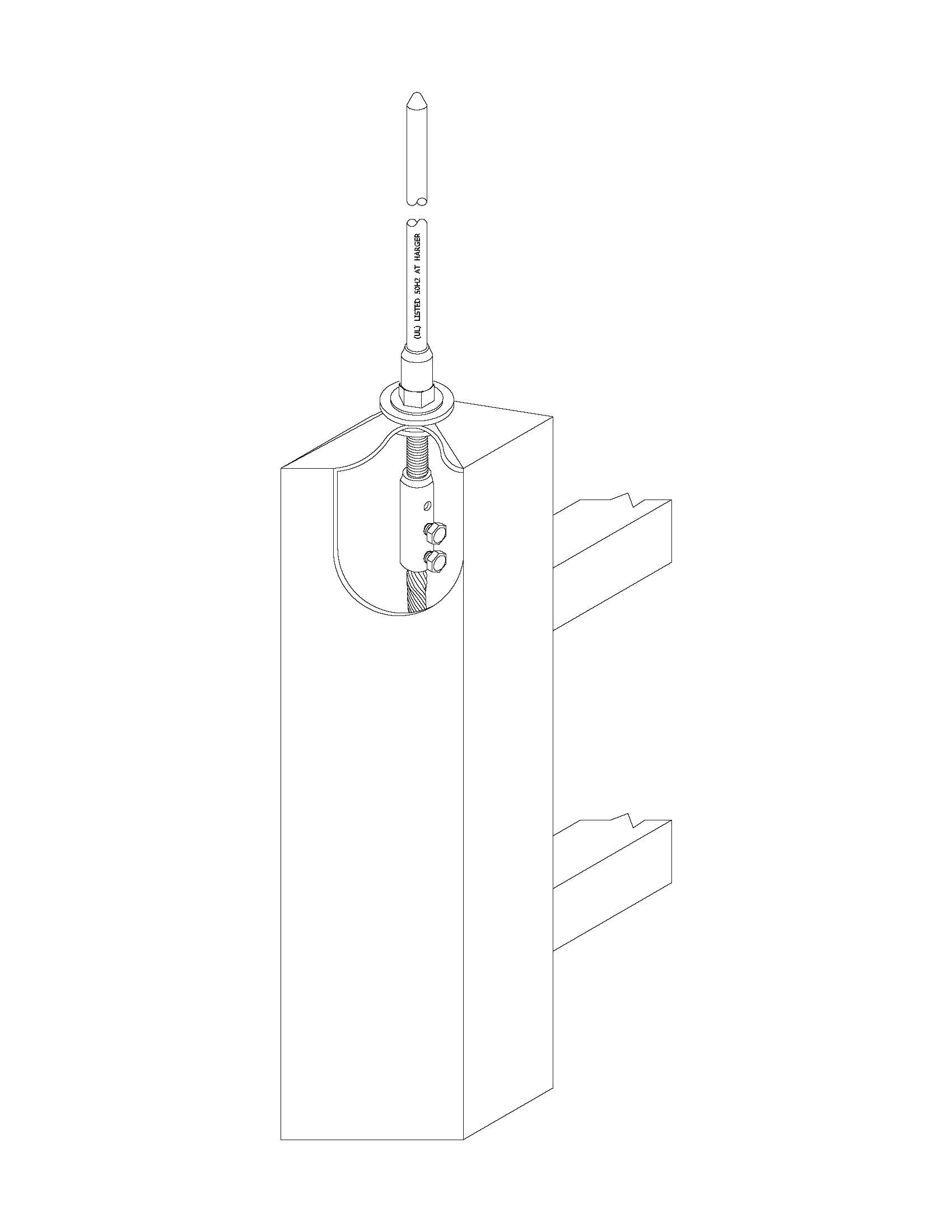 Vertical Harger Lightning and Grounding